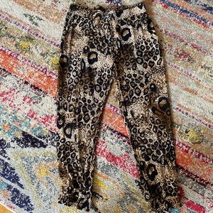 Veronica M Leopard Print Joggers